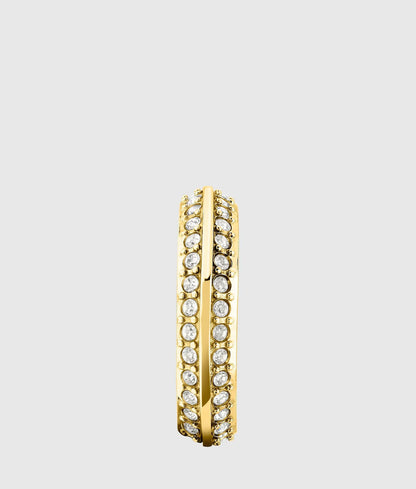 Gold crystal ring