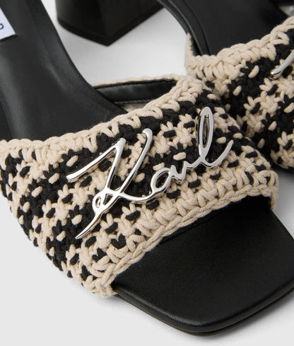Plaza II crochet heeled sandals