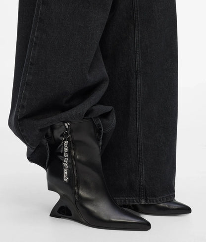 KLJ X Pietro Terzini Waverly midi zip boots