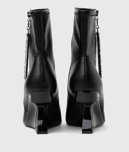 KLJ X Pietro Terzini Waverly midi zip boots