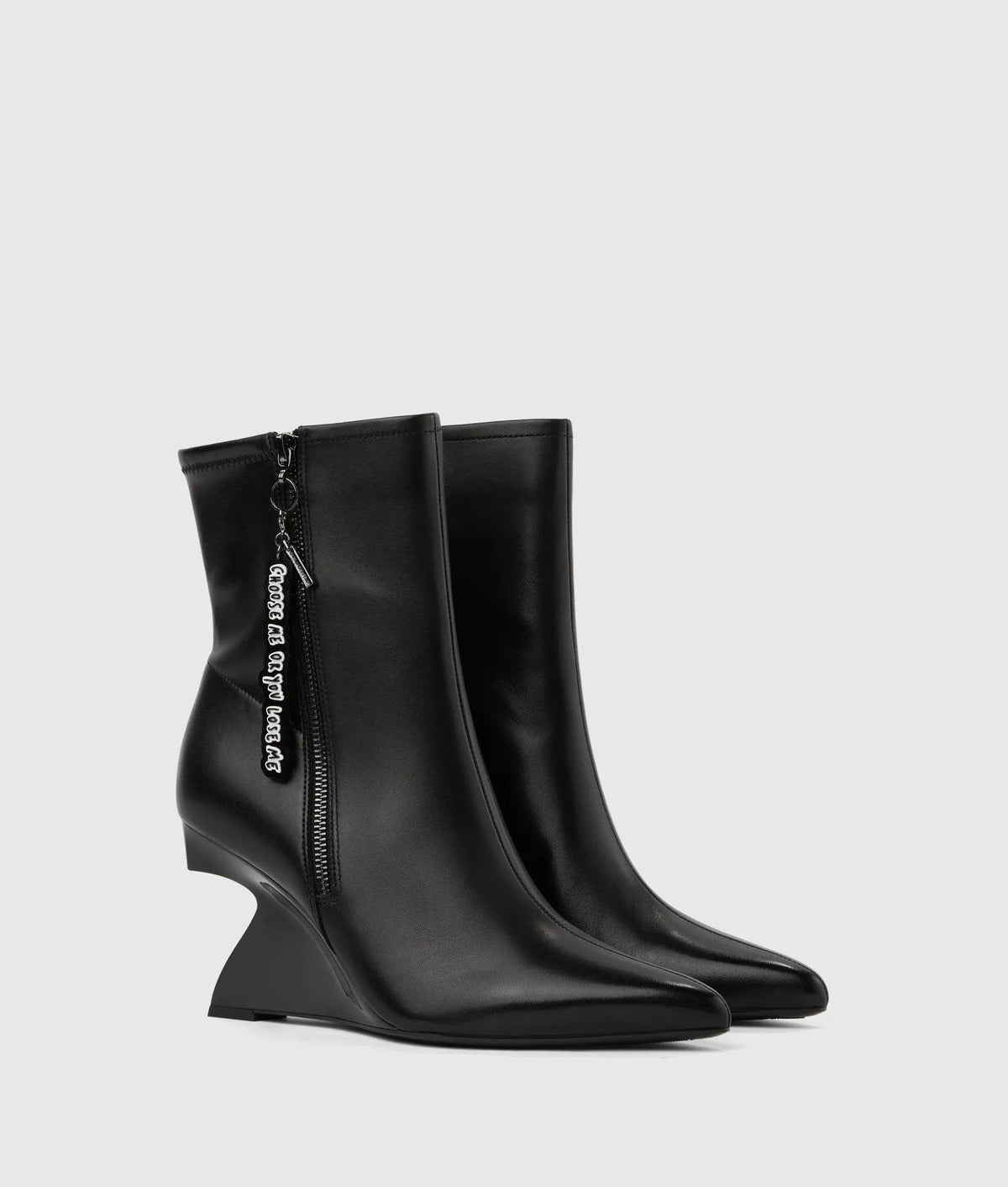 KLJ X Pietro Terzini Waverly midi zip boots
