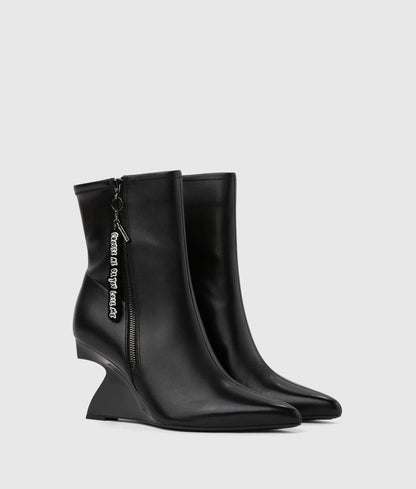 KLJ X Pietro Terzini Waverly midi zip boots
