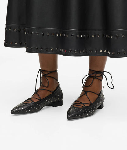 Kerrie ballerina long lace flats