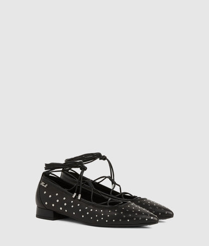 Kerrie ballerina long lace flats