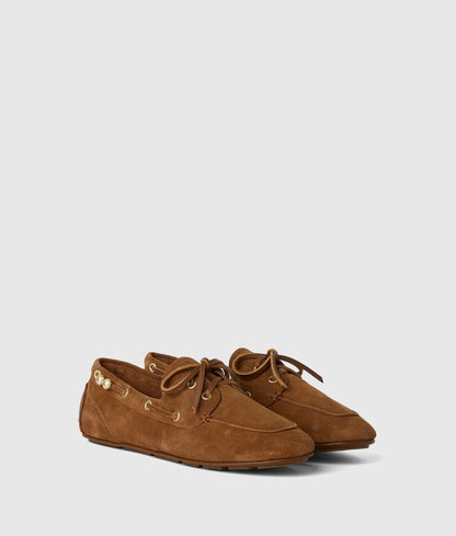Ariella suede boat shoes
